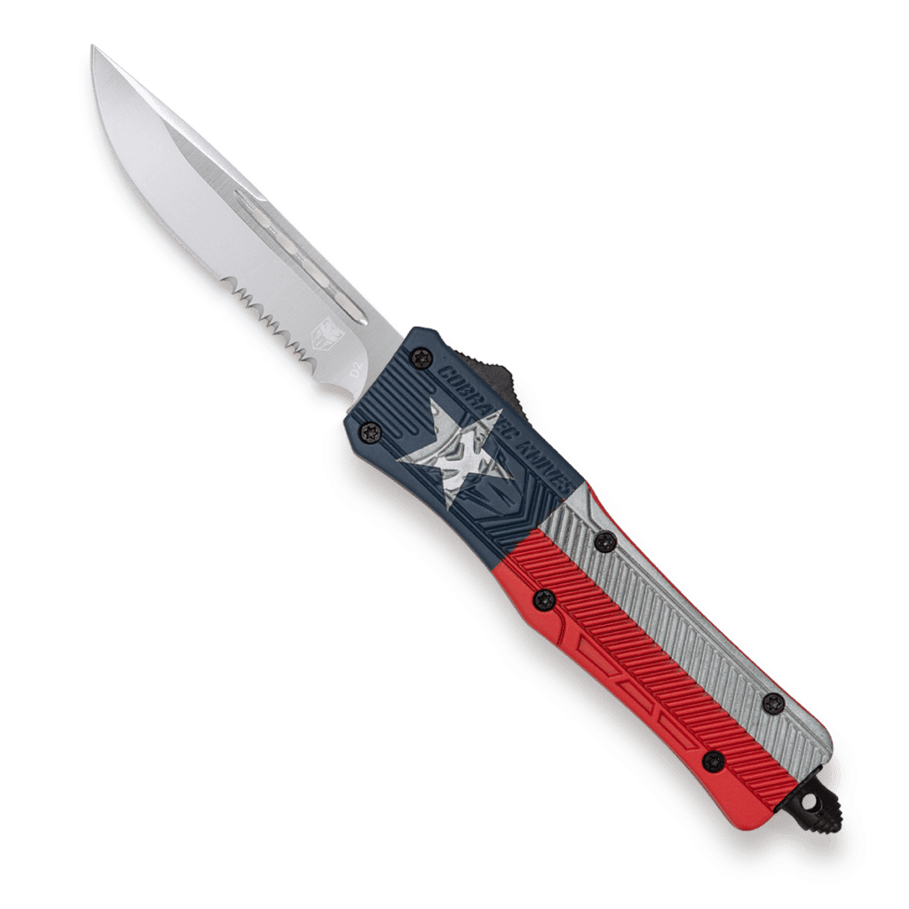 Large CTK-1 Texas Flag (Cerakote) | CobraTec Knives Large CTK-1 Texas Flag (Cerakote) | CobraTec Knives