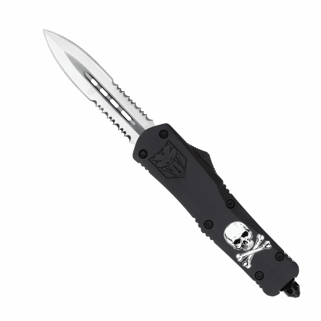 Large FS-3 Jolly Roger Black (Cerakote) | CobraTec Knives