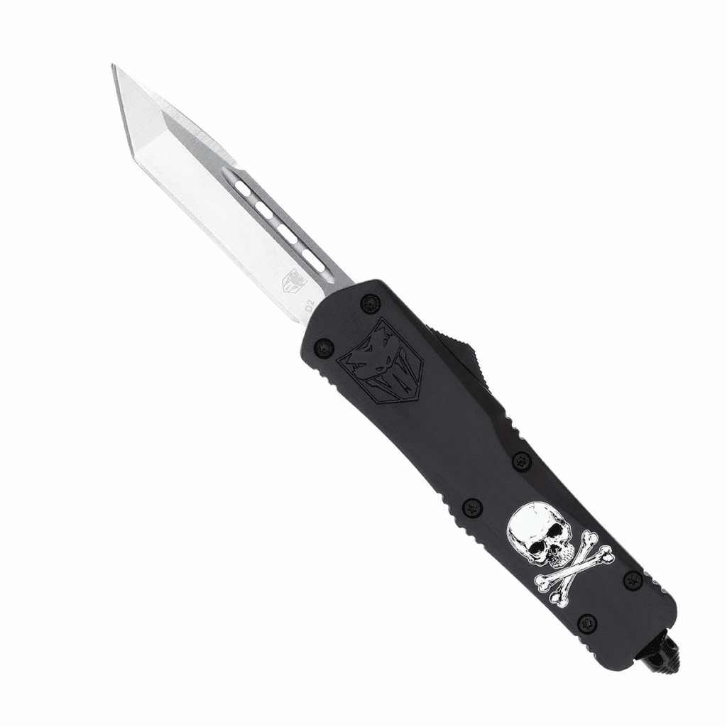 Large FS-3 Jolly Roger Black (Cerakote) | CobraTec Knives