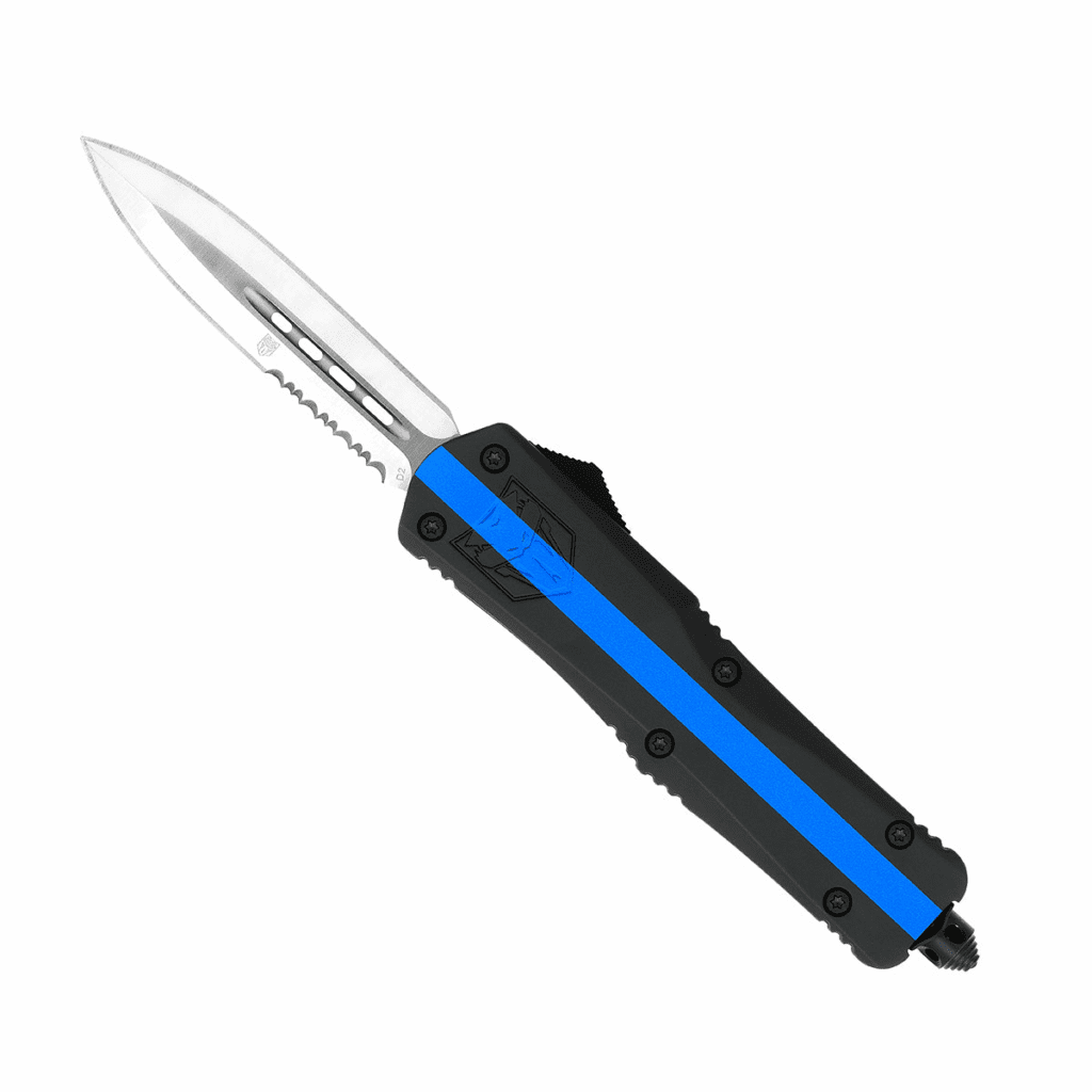 Large FS-3 Thin Blue Line (Cerakote) | CobraTec Knives